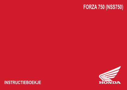 Honda Forza 750 – Owners Manual NL (2024)